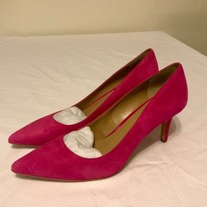 Ann Taylor Pink Suede Pump